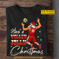 Funny Personalized Christmas Volleyball T-shirt, Have A Volley Jolly Sports Tee Xmas Gift For Volleyball Lovers