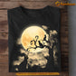 Halloween Cat T-shirt, Cats In A Trees On The Moon, Gift For Cat Lovers, Cat Tees, Cat Owners