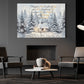 Christmas Canvas Painting, May Your Home Be A Place Of Joy Wall Art Decor, Xmas Poster Gift To Decor House Or Office