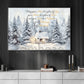 Christmas Canvas Painting, May Your Home Be A Place Of Joy Wall Art Decor, Xmas Poster Gift To Decor House Or Office
