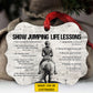 Motivational Personalized Horse Sport Girl Ornament, Show Jumping Life Lessons Aluminum Ornament Gift For Horse Girl