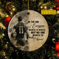 Personalized Rugby Man Circle Ceramic Ornament, Be The One Everyone Want To Watch Sport Ornament Gift For Rugby Lovers