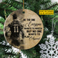 Personalized Rugby Man Circle Ceramic Ornament, Be The One Everyone Want To Watch Sport Ornament Gift For Rugby Lovers