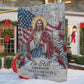 Christmas Jesus Garden & House Flag, Be Still And Know That I Am God USA Flag, Xmas Gift For Jesus Lovers