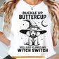 Halloween Poodle Dog Witch T-Shirt, Buckle Up Buttercup Tees Spooky Season Gift For Dog Lover