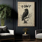 Funny Crow Canvas Painting, F-Caw-F Wall Art Decor, Poster Gift For Raven Lovers