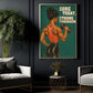 Funny Gym Black Woman Canvas Painting, Sore Today Strong Tomorrow Wall Art Decor, Poster Gift For Gym Lover