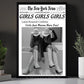 The New York News Cowgirl Canvas Painting, Girls Just Wanna Have Fun Wall Art Decor, Poster Gift For Cowgirl