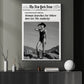 The New York News Cowgirl Canvas Painting, Where Men Get The Audacity Wall Art Decor, Poster Gift For Cowgirl