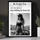 The New York News Cowgirl Canvas Painting, Busy Building My Dream Life Wall Art Decor, Poster Gift For Cowgirl