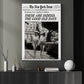 The New York News Cowgirl Canvas Painting, These Are Indeed The Good Old Days Wall Art Decor, Poster Gift For Cowgirl
