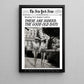 The New York News Cowgirl Canvas Painting, These Are Indeed The Good Old Days Wall Art Decor, Poster Gift For Cowgirl