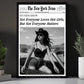 The New York News Cowgirl Canvas Painting, Not Everyone Loves Hot Girls Wall Art Decor, Poster Gift For Cowgirl
