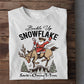 Christmas Cowboy Rodeo T-shirt, Buckle Up Snowflake Tees Xmas Gift For Cowboys