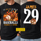 Personalized Thanksgiving Baseball Turkey Two-sided T-shirt, Let Our Lives Be Full Of Baseball Tees Fall Season Gift For Baseball Lover