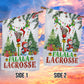 Christmas Lacrosse Garden & House Flag, Falala  Lacrosse Yard Flag, Xmas Gift For Lacrosse Lovers