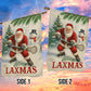 Funny Christmas Lacrosse Garden & House Flag, Merry Laxmas Sport Yard Flag, Xmas Gift For Lacrosse Lovers