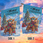 Christmas Highland Cow Garden & House Flag, Mooey Christmas Yard Flag, Xmas Gift For Highland Cow Lovers
