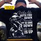 Motivational Personalized Motocross Man T-shirt, When Life Gets You Down Tees Gift For Motocross Lovers
