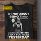 Motivational Personalized Volleyball Girl T-shirt, It's Not About Being Better Than Someone Else Tees Gift For Volleyball Lovers
