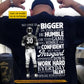 Motivational Personalized Baseball Backside T-shirt, No One Is Bigger Than This Game Tees Gift For Baseball Lovers