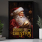 Merry Christmas Santa Claus Does Magic, Santa Christmas Canvas Painting, Xmas Wall Art Decor - Christmas Poster Gift