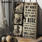 Horse Poster & Canvas, I Don't Ride My Horse To Win Races I Ride To Escape This World, Horse Riding Canvas Wall Art, Poster Gift For Horse Lovers