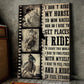 Horse Poster & Canvas, I Don't Ride My Horse To Win Races I Ride To Escape This World, Horse Riding Canvas Wall Art, Poster Gift For Horse Lovers