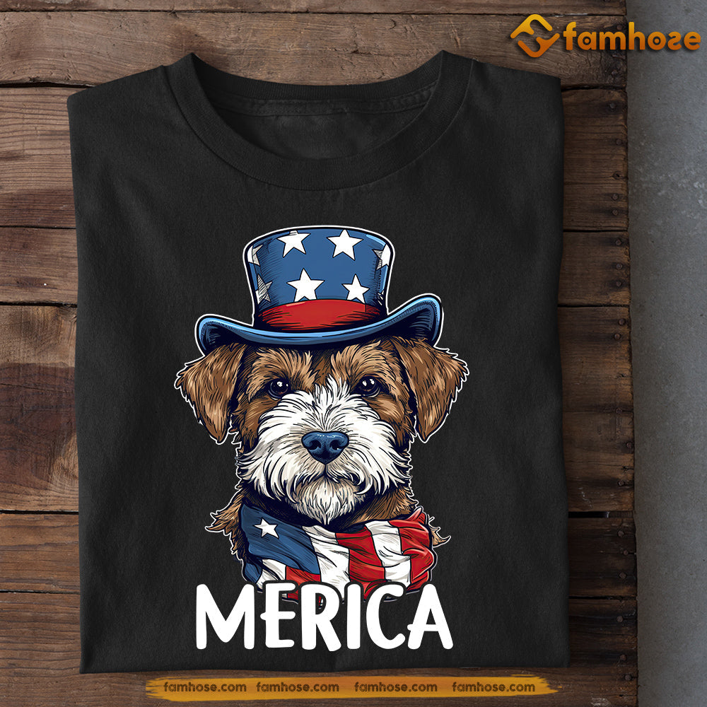 July 4th Dog T-shirt, Merica Yorkshire Terrier, Independence Day Gift For Dog Lovers, Dog Owners, Dog Tees