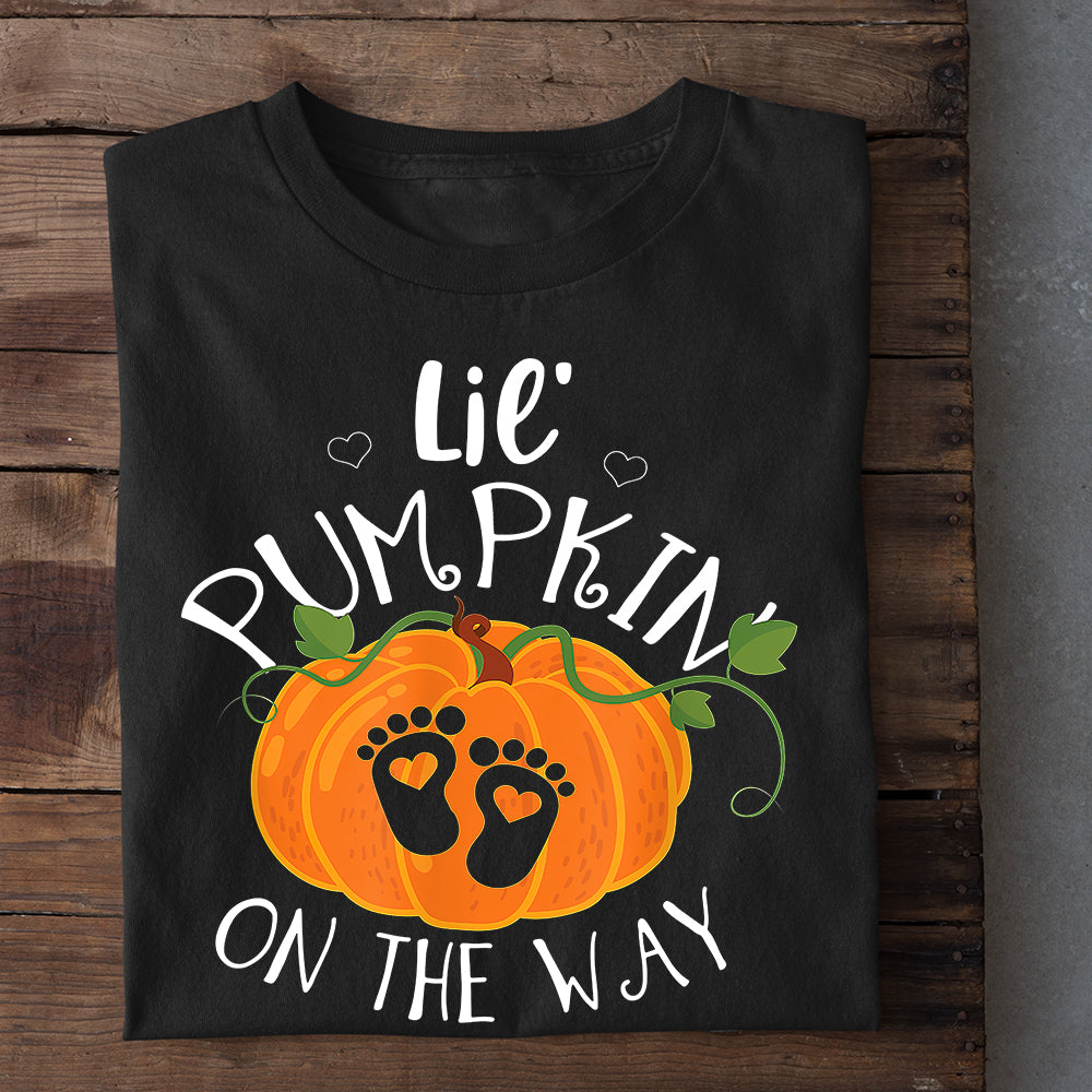 Halloween T-shirt, Pumpkin On The Way Thanksgiving Gift, T-shirt Gift For Halloween Costume