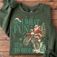 Funny Christmas Santa Motocross Sweatshirt, Oh What Fun It Is To Ride Crewneck Sweatshirt Xmas Gift For Dirt Bike Lovers