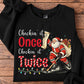 Christmas Hockey Santa Sweatshirt, Checkin' It Once Checkin' It Twice Sport Crewneck Sweatshirt Xmas Gift For Hockey Lover