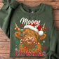 Christmas Highland Cow Sweatshirt, Have Yourself A Mooey Little Christmas Crewneck Sweatshirt Xmas Gift For Cow Lovers
