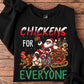 Funny Christmas Chicken Sweatshirt, Chickens For Everyone Crewneck Sweatshirt Xmas Gift For Chicken Lover