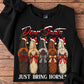 Funny Christmas Horse Sweatshirt, Dear Santa Just Bring Horses Crewneck Sweatshirt Xmas Gift For Horse Lover