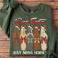 Funny Christmas Horse Sweatshirt, Dear Santa Just Bring Horses Crewneck Sweatshirt Xmas Gift For Horse Lover