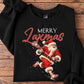 Christmas Santa Lacrosse Sweatshirt, Merry Laxmas Crewneck Sweatshirt Xmas Gift For Lacrosse Lover