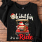 Christmas Santa Golf Sweatshirt, Oh What Fun It Is To Ride Crewneck Sweatshirt Xmas Gift For Golf Lover