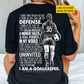 Personalized Soccer Goalkeeper Girl Backside T-shirt, I Am A Goalkeeper Tees Gift For Soccer Lover