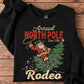 Christmas Santa Cowboy Sweatshirt, Annual North Pole Rodeo Crewneck Sweatshirt Xmas Gift For Cowboy, Rodeo Lover