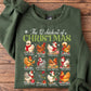 Funny Christmas Chicken Sweatshirt, The 12 Chickens Of Christmas Crewneck Sweatshirt Xmas Gift For Chicken Lover