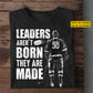 Personalized Hockey Man T-shirt, Leaders Aren't Born They Are Made Sport Tees Gift For Hockey Lover