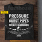 Personalized Swimming T-shirt, Pressure Can Burst Pipes Or Create Diamonds Sport Tees Gift For Swimming Lovers