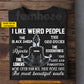 Funny Personalized Meditation Girl T-shirt, I Like Weird People Tees Gift For Meditation Lovers