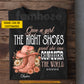 Motivational Personalized Cowgirl T-shirt, Give A Girl The Right Shoes She Can Conquer The World Tees Gift For Cowgirl