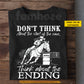 Personalized Barrel Racing Girl T-shirt, Don't Think About The Start Of The Race Tees Gift For Barrel Racing Lover