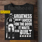 Personalized Baseball T-shirt, Greatness Doesn't Knock On The Door Sport Tees Gift For Baseball Lovers