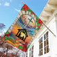 Holy Family Christmas Begins With Christ, Christians Xmas Garden Flag & House Flag, Nativity Christians Flag Gift