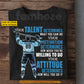 Personalized Hockey Man T-shirt, Your Talent Determines What You Can Do Sport Tees Gift For Hockey Lovers