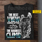 Personalized Climbing Man T-shirt, The Best View Comes After Tees Gift For Climbing Lover